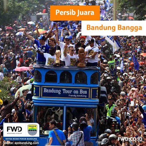 Foto parade #PERSIBJuara jgn disimpan aja! Share dengan hashtag #UnstoppableBandung menangkan Mirrorless Camera!