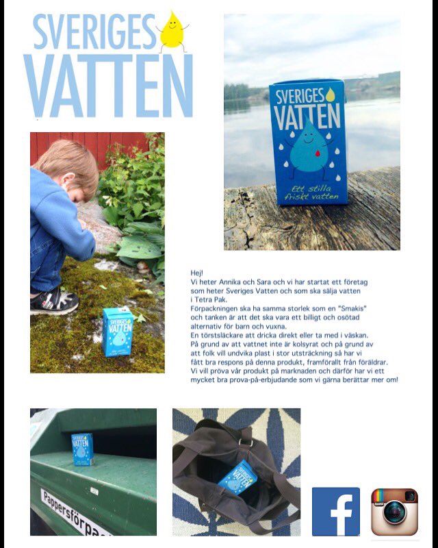 Vår nya flyger! Om du vill komma i kontakt med oss så kan du mejla på sverigesvatten@gmail.com