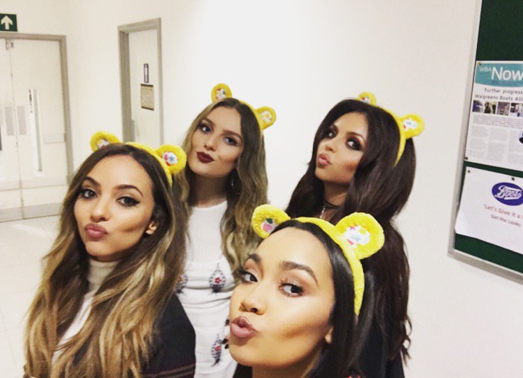 Put on your ears for @BBCCiN and share a selfie! Ears available online at bbc.co.uk/pudsey #CiN The Girls x♥
