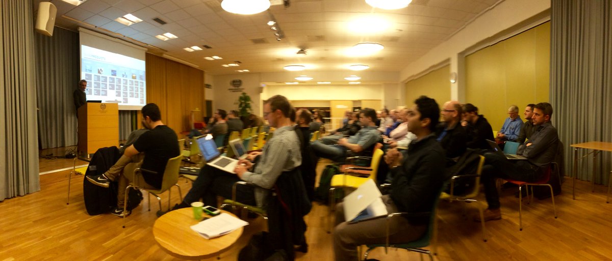 Paul_Pettersson's tweet photo. #Swedsoft chairman Stefan Andersson giving keynote at #TOCSYC 2nd Industry day at @HogskolanSkovde #es_mdh https://t.co/xFR1hIQhiJ