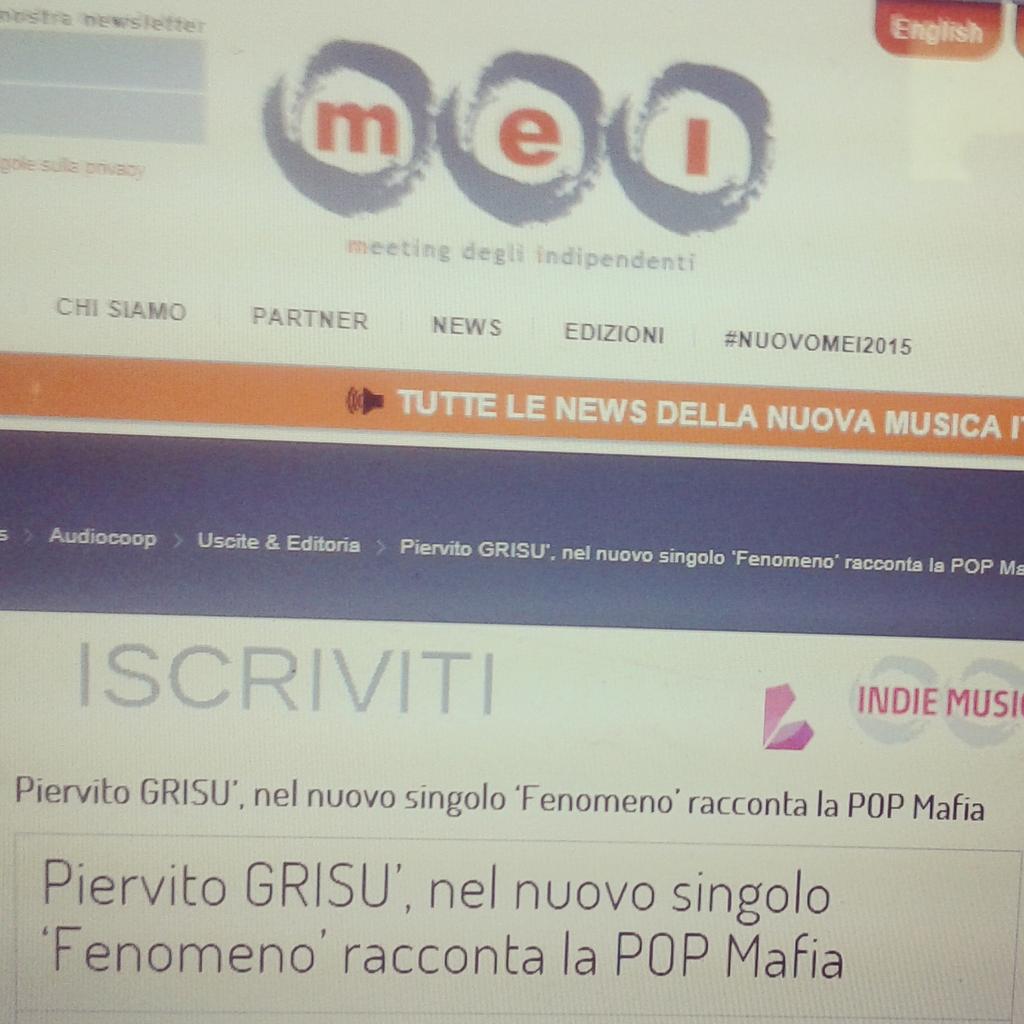 piervitogrisu's tweet photo. Il singolo # Fenomeno #Pop Mafia in promozione su #Meiweb #Audiocoop ;) https://t.co/P1UIWw81e3