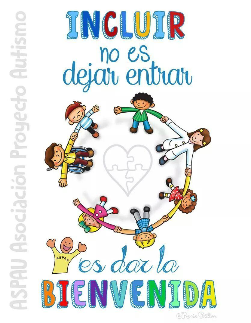 AsociacionASPAU's tweet photo. Incluir no es dejar entrar,  es dar la bienvenida.
#inclusion
#autismo https://t.co/CmZmYt0PlI