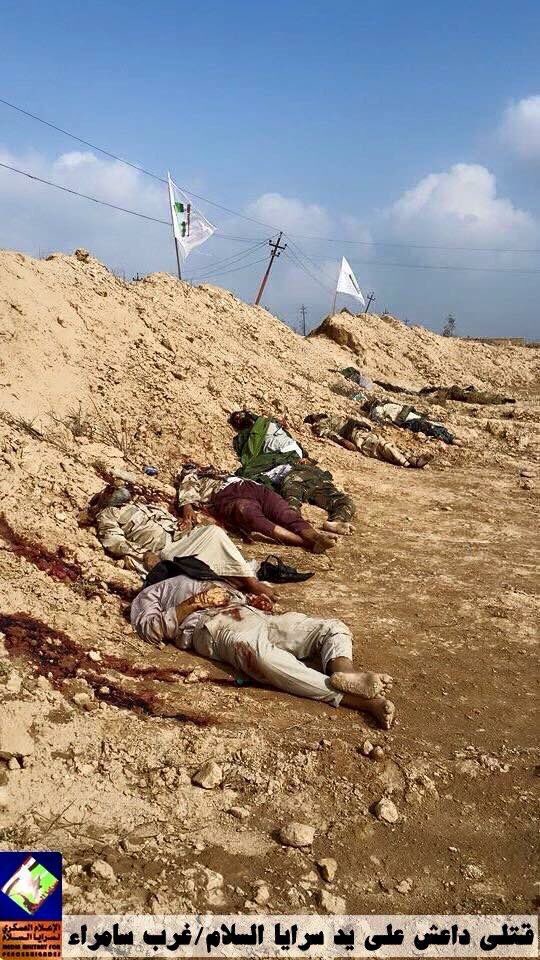 Oioim15's tweet photo. ابطال سرايا السلام تنفيذ صاروخ حراري على الساتر الجنوبي في بيجي وقتل اكثر من 15 داعشيا .. ياعلي مدد https://t.co/FXHbV8ngt0