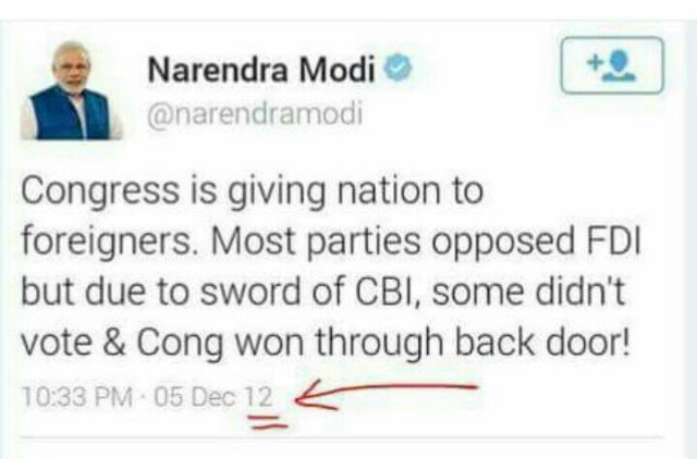 ChAjmalHussain's tweet image. #FDIreforms @bjp4india #Uturn Badle badle se sarkar Nazar aatein hain....!