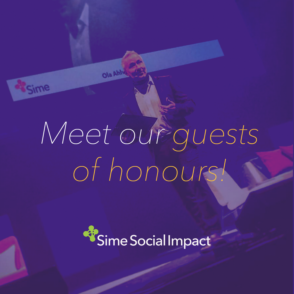 Sime_SI's tweet photo. Come to the SSI corner outside the restaurant and meet with our guests of honours! #socialimpact #simesocialimpact https://t.co/DGyUwcjfyB