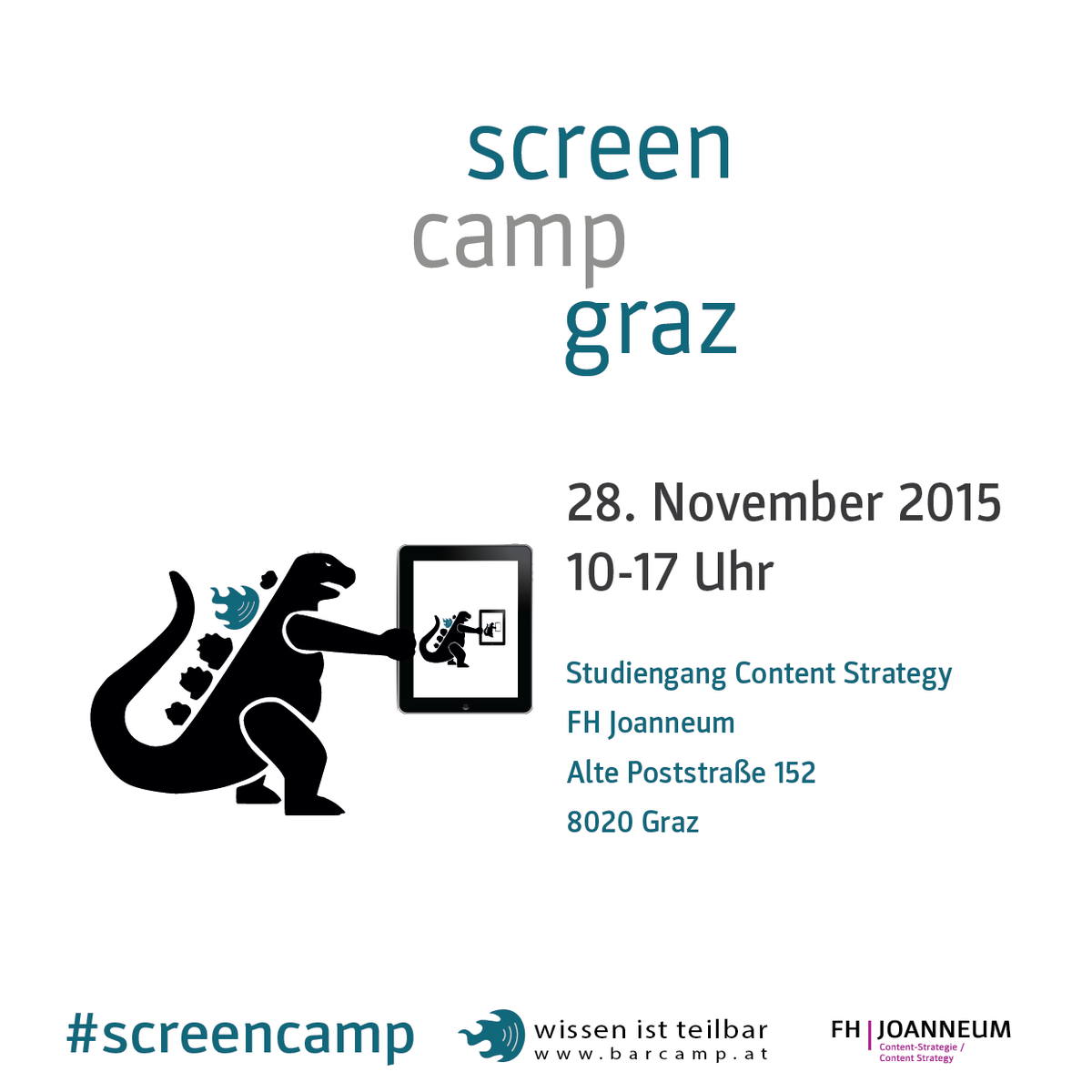 ContentGraz's tweet photo. The #screencamp flyer is here! Hoping to see you in on November 28th, You can already apply: https://t.co/9QfKpYoqjC https://t.co/9pphJSnMv6