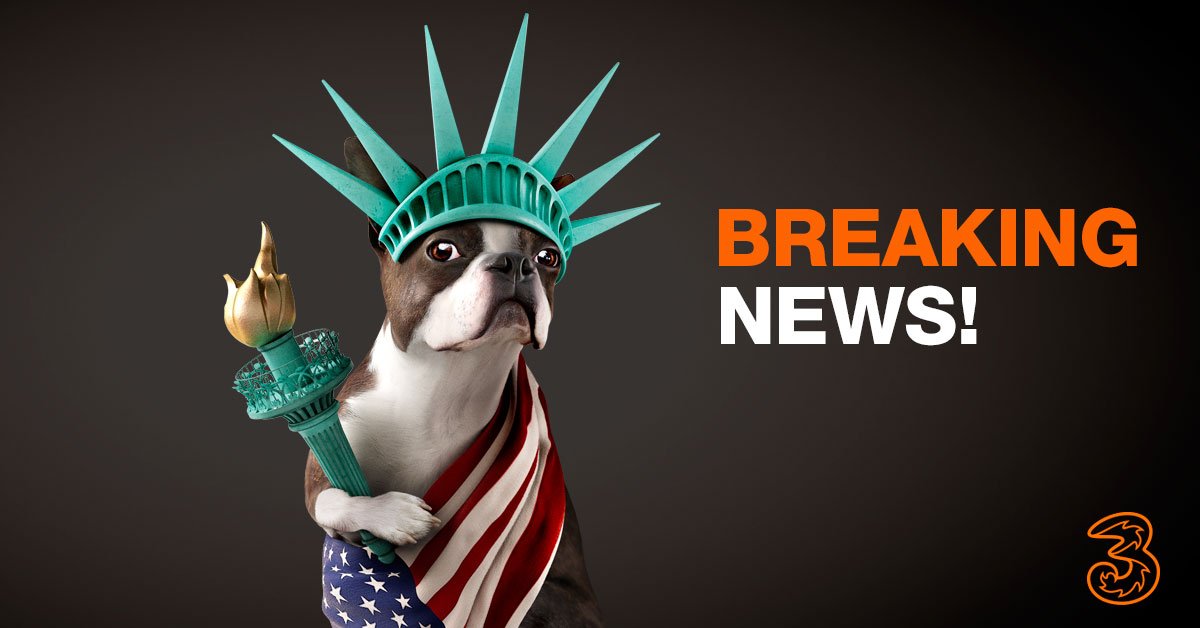 3 giver fri roaming i USA med #3LikeHome 3.dk/om3/presse/pre…