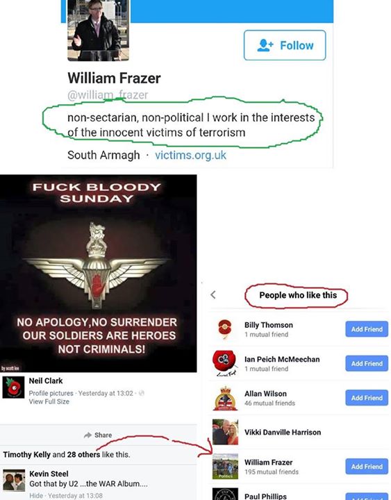 paddyr4's tweet photo. #WullieFrazer  Works in the interests of innocent victims unless your a ta1g ! pic by #FlegWorld https://t.co/nybR3cOBWH