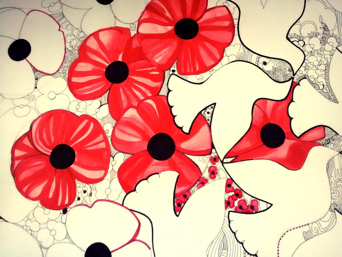 PoppyWorkshops's tweet image. Thank you for observing the 2 minute silence #LestWeForget #Remembrance 
some of my artwork x