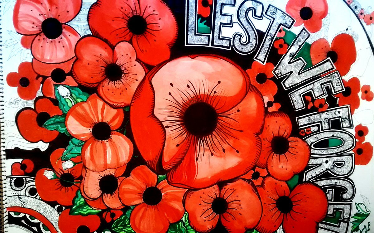 PoppyWorkshops's tweet image. Thank you for observing the 2 minute silence #LestWeForget #Remembrance 
some of my artwork x