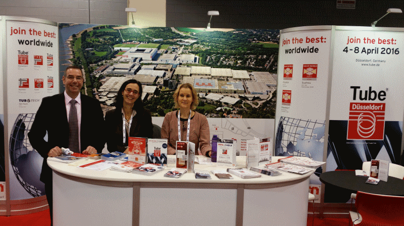 wireTradeFair's tweet photo. #Tube2016 Our dear colleagues from #wireTube at #FABTECH2015 in Chicago. Have a good time &amp; enjoy yourselves! https://t.co/8ek2fuLoZk