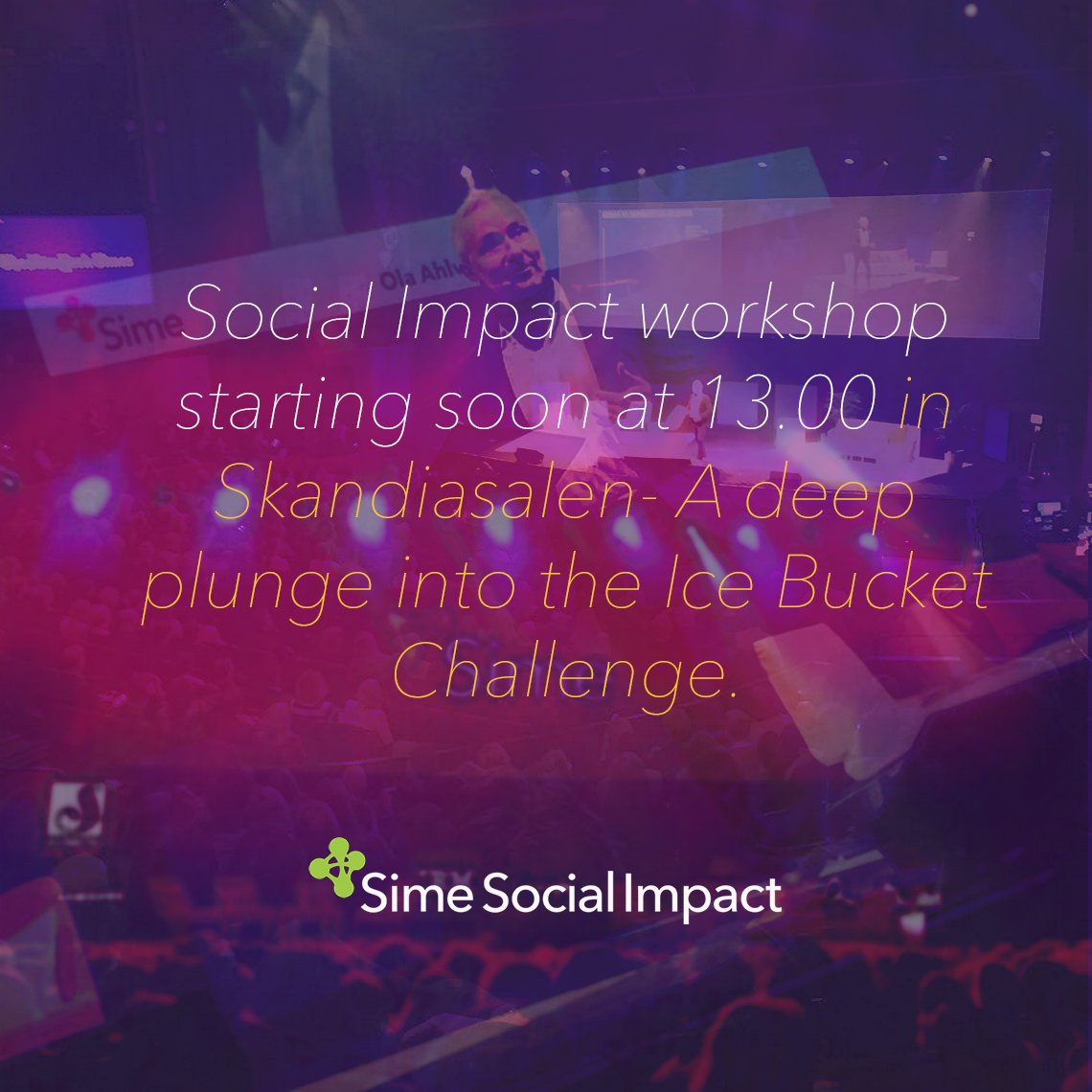 Sime_SI's tweet photo. Make sure to join us and meet Barbara Newhouse, CEO of the ALS association! #socialimpact #simesocialimpact #sime15 https://t.co/NqzoLO1uDS