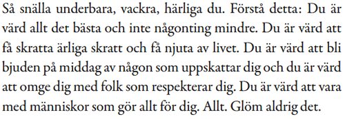 JuliaWestfelt's tweet photo. Glöm aldrig https://t.co/cH86HHcjDs
