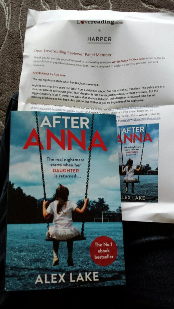 CelesteMcCreesh's tweet image. Look what was here when I came home thanks to @lovereadinguk looking forward to this @Alexlakeauthor #AfterAnna