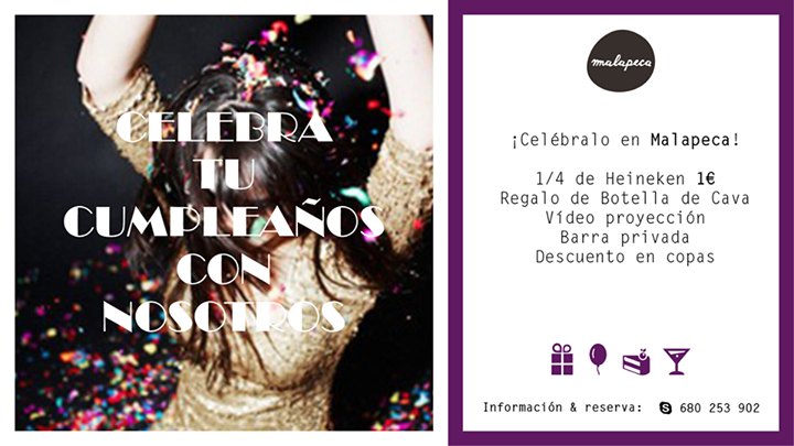 ¿Quieres un cumpleaños de esos que no se olvidan? ¡Celébralo con nosotros!