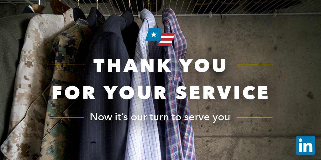 LinkedIn's tweet photo. To help honor our heroes, vets can get a free, 1 yr. subscription to @Lynda: https://t.co/SDayMi2gp2 #VeteransDay https://t.co/1eqdAqe8Ma