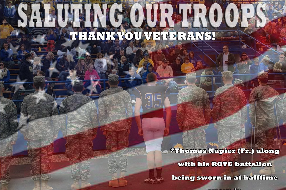 MSUEaglesFB's tweet photo. Thank You! #VeteransDay https://t.co/fKe19oZSA1