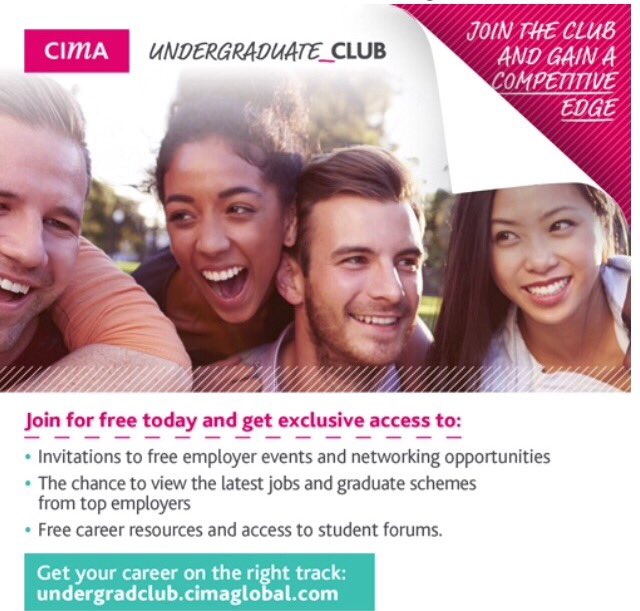 LottieSpivack's tweet photo. View the latest jobs and graduate schemes from top employers. Join CIMA's free graduate club today! #CIMAUGC https://t.co/89awPZVVXT