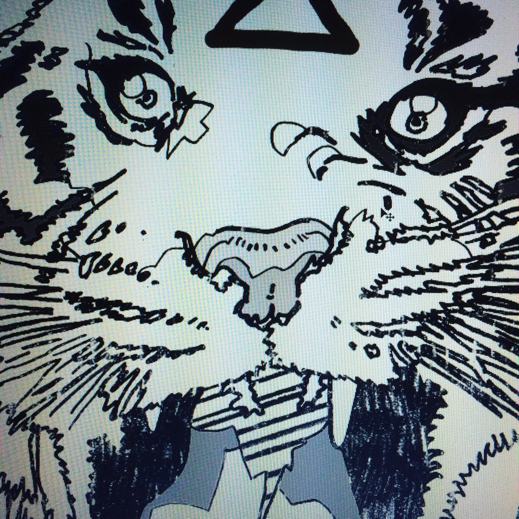jeffoworks's tweet photo. More of an 'eyedea' who's eye I spied... - brand 'X' #eye #tiger #eyeofthetiger #illustration #design #screenprint https://t.co/PE4dQxV5NH