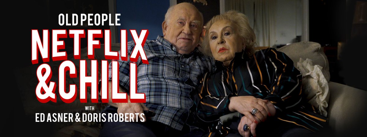 funnyordie's tweet image. .@TheOnlyEdAsner &amp;amp; @Doris_Roberts prove you're never too old to Netflix and Chill: bit.ly/1PoQ7HK