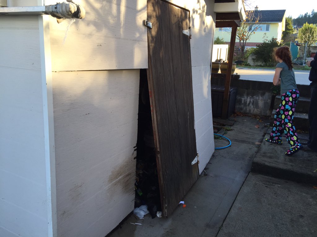 RachelleAW's tweet photo. A late night break in! Tore through a locked shed. #bearbreakin https://t.co/FBmTH72PGO