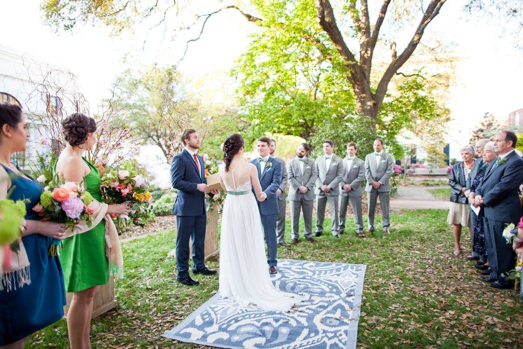 "Something blue" for #WeddingWednesday with our rug in a design by <a href="/poshpetalpearl/">Posh Petals & Pearls</a>, pic by jadeandmatthew.com!