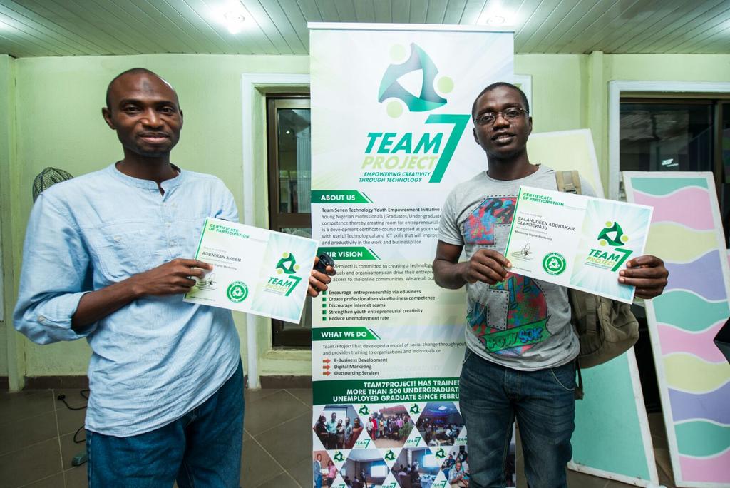 team7project's tweet photo. Participants with their certificates all happy and fulfilled https://t.co/m1HsEvXiMH
