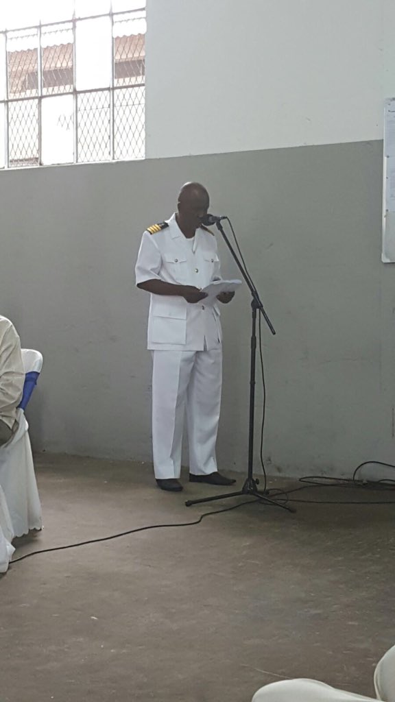 APCDiaspora's tweet photo. Hon Captain @PatSowe at the commissioning of "P/V Sorie Ibrahim Koroma" #Fisheries Patrol vessel... https://t.co/GuUsGIkG6k