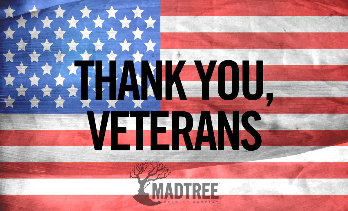 Raise a glass to honor those who have served and continue to serve in our Armed Forces. Thank you!