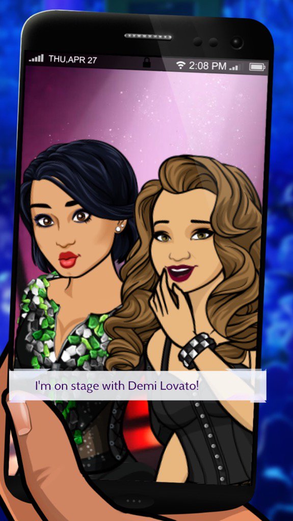 stashley1983's tweet photo. I got a photo on stage with Demi Lovato! #episode #demipathtofame https://t.co/MKskyNP6V8 https://t.co/6QPb0PuWQG