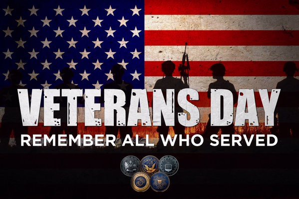 Thank you to all the men and women who have served this great country. #VeteransDaySalute