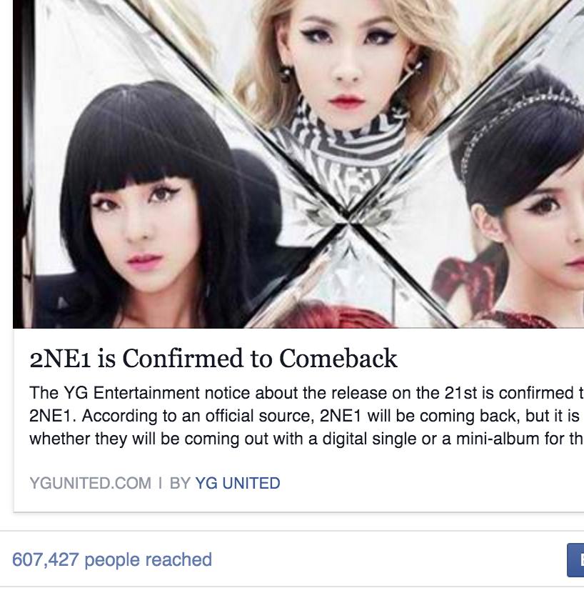ygunited's tweet photo. @ygent_official If you are doubting 2NE1, let the fans help you decide with this 
600,000+ in less than a day. https://t.co/0ojI82nJaz