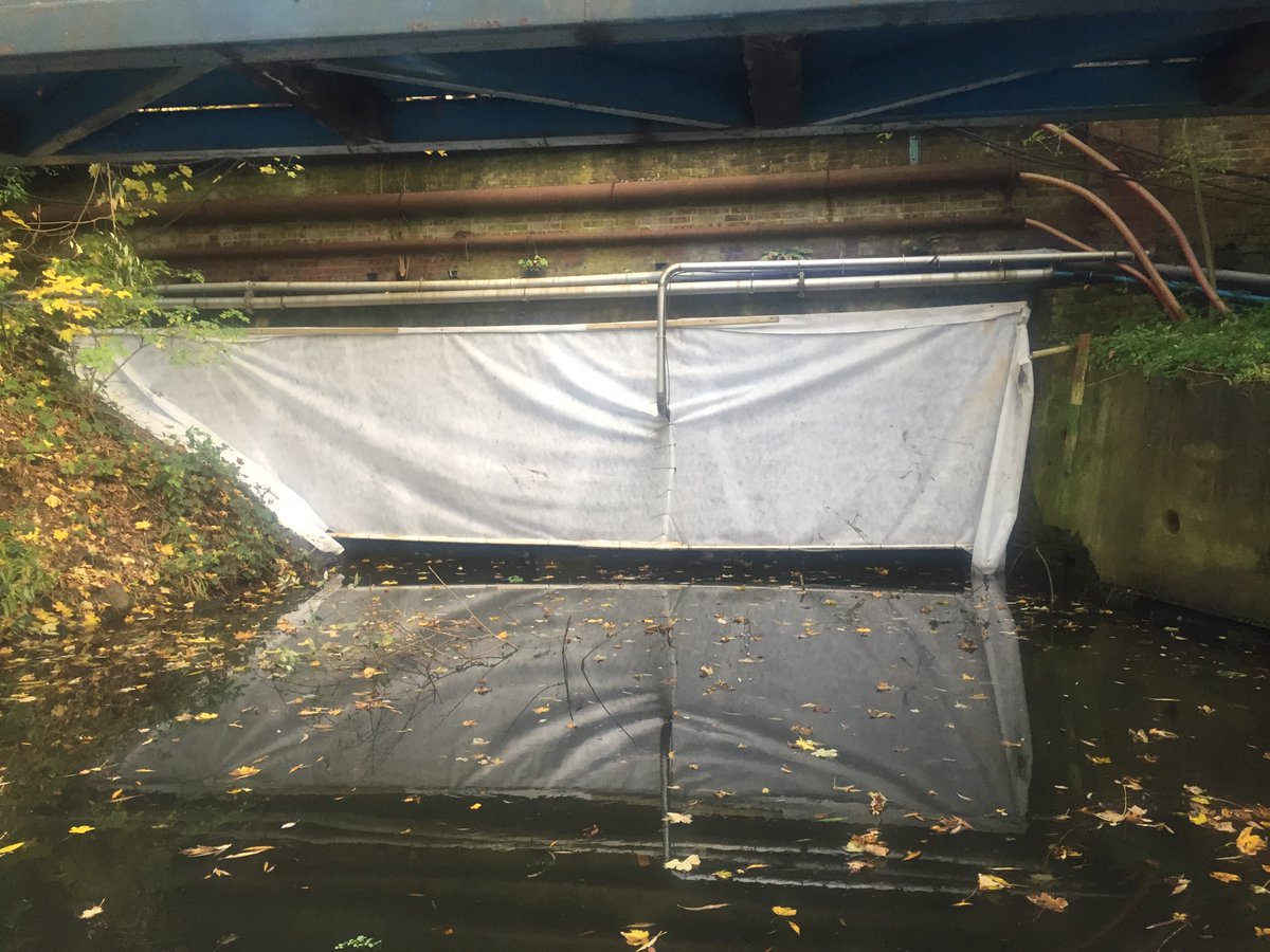 PDEnvironmental's tweet photo. We've recently installed Bat curtains on a redevelopment site before demolition at an old paper mill site https://t.co/gUOBZxQgWY