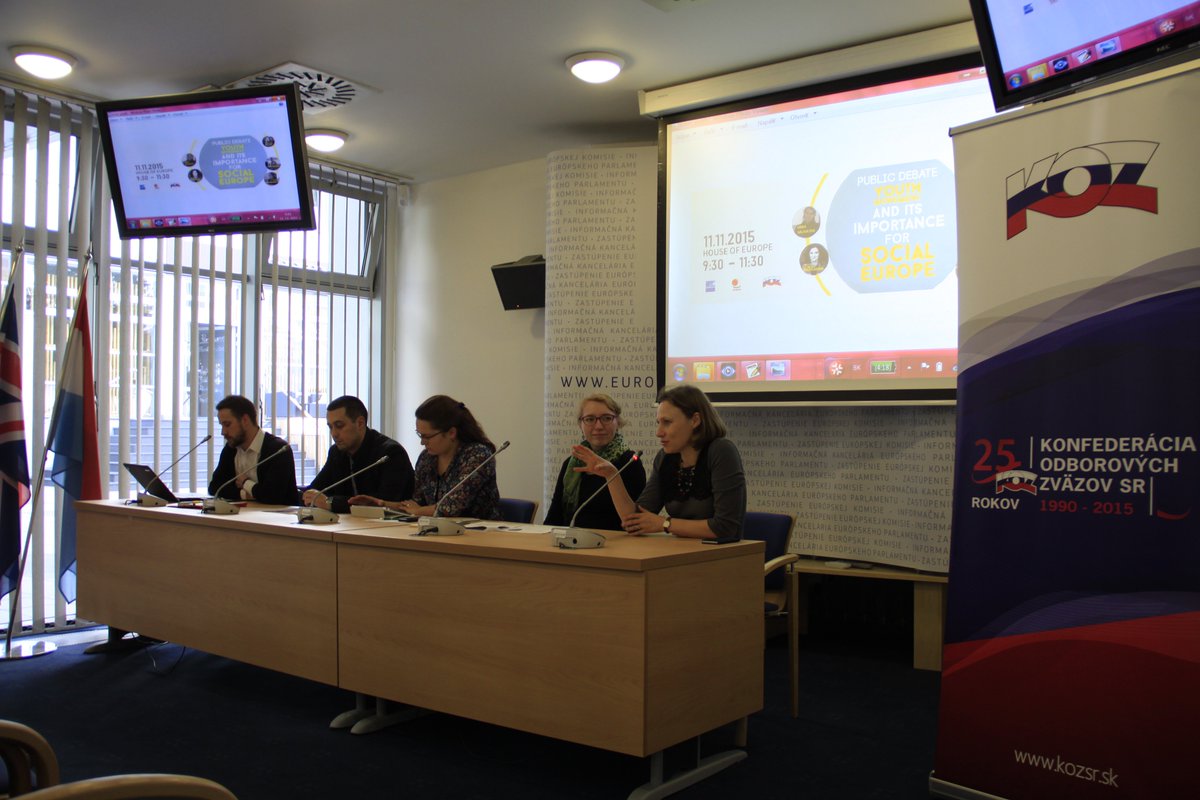 miroslavhajnos's tweet photo. Public Debate in Bratislava on Youth movement and its importance for Social Europe @ituc @FESonline @KOZSlovakRep https://t.co/qc3EN9Ei1y