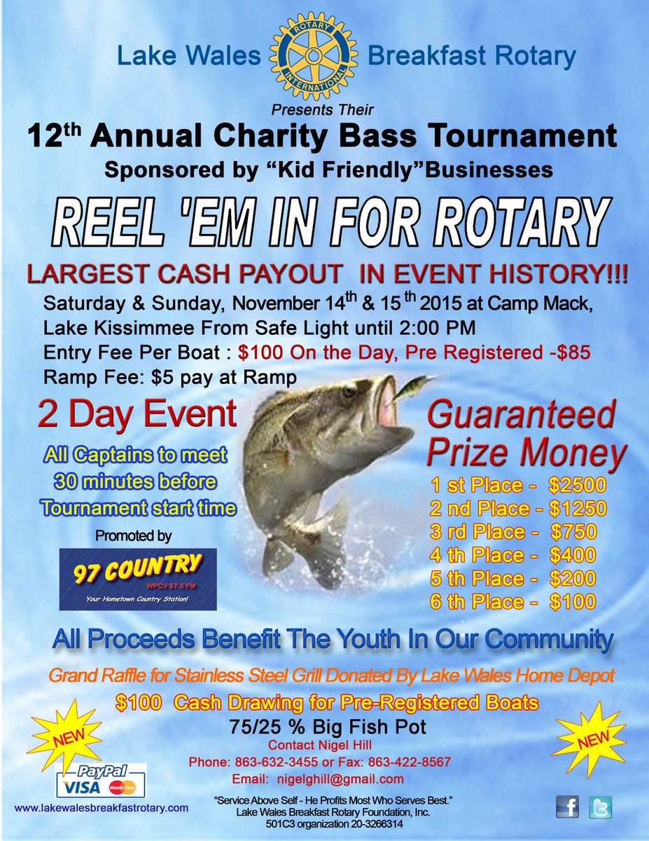 ReelEmIn4Rotary's tweet photo. @OnlineBaitShop Thanks! We definitely will! We've got a great fishing tournament coming up this weekend! https://t.co/ltBLJ3mg3m