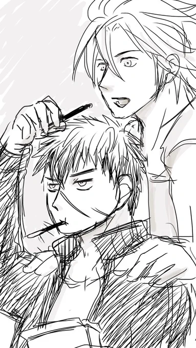 【落書き】レッツ シェア ポッキー 無用 