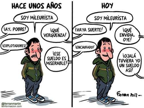 CJC_Media's tweet photo. Hoy en día, cobrar 1000€ al mes es un sueño inalcanzable para casi la mitad de la clase trabajadora de este país. https://t.co/AbDXboUg0l