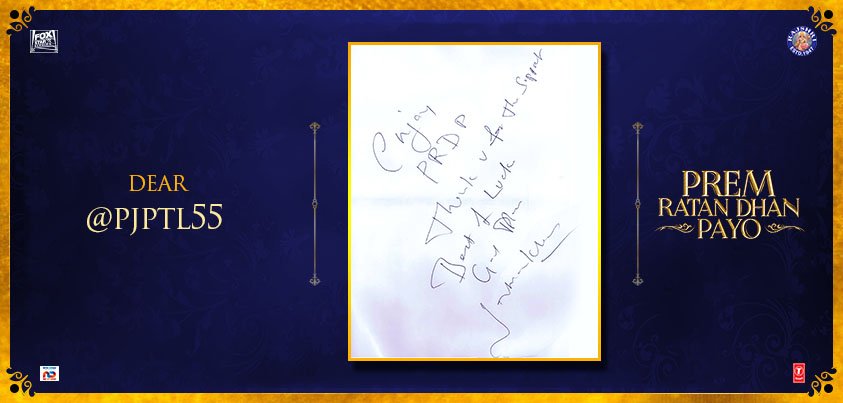 prdp's tweet photo. @pjptl55 Aapke liye Prem aur Maithili ke taraf se Prem bhara message! #MyPRDPTicket https://t.co/u95QdAzSeC