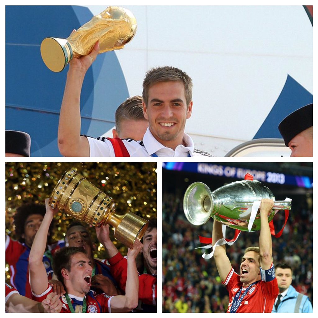 Happy 32nd Birthday to the legend Philipp Lahm

World Cup X 1 
Bundesliga x7
UEFA CL x1
DFB Polak x6 