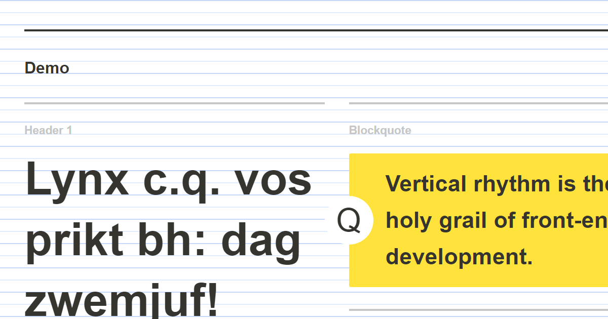 Vertical rhythm: the Holy Grail of frontend development vicompany.nl/backstage/vert… #development #design #verticalrhythm