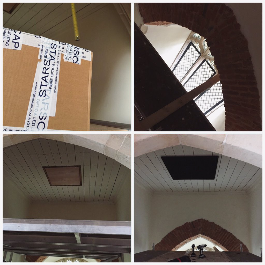 EvolveAVLtd's tweet photo. @RakoControls controlled #StarScape ceiling at the top of a church tower! #CustomInstall #SmartCeiling #LiveInstall https://t.co/2DOM3zP2g9