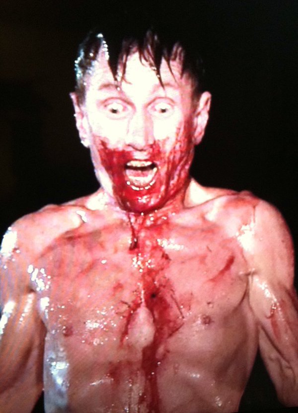 billoberstjr's tweet photo. @Myndi79 re #WerewolfRising: I remember that shot; it was so cold the slime froze on my body. It helped the scene! https://t.co/dJrWa6vPLR