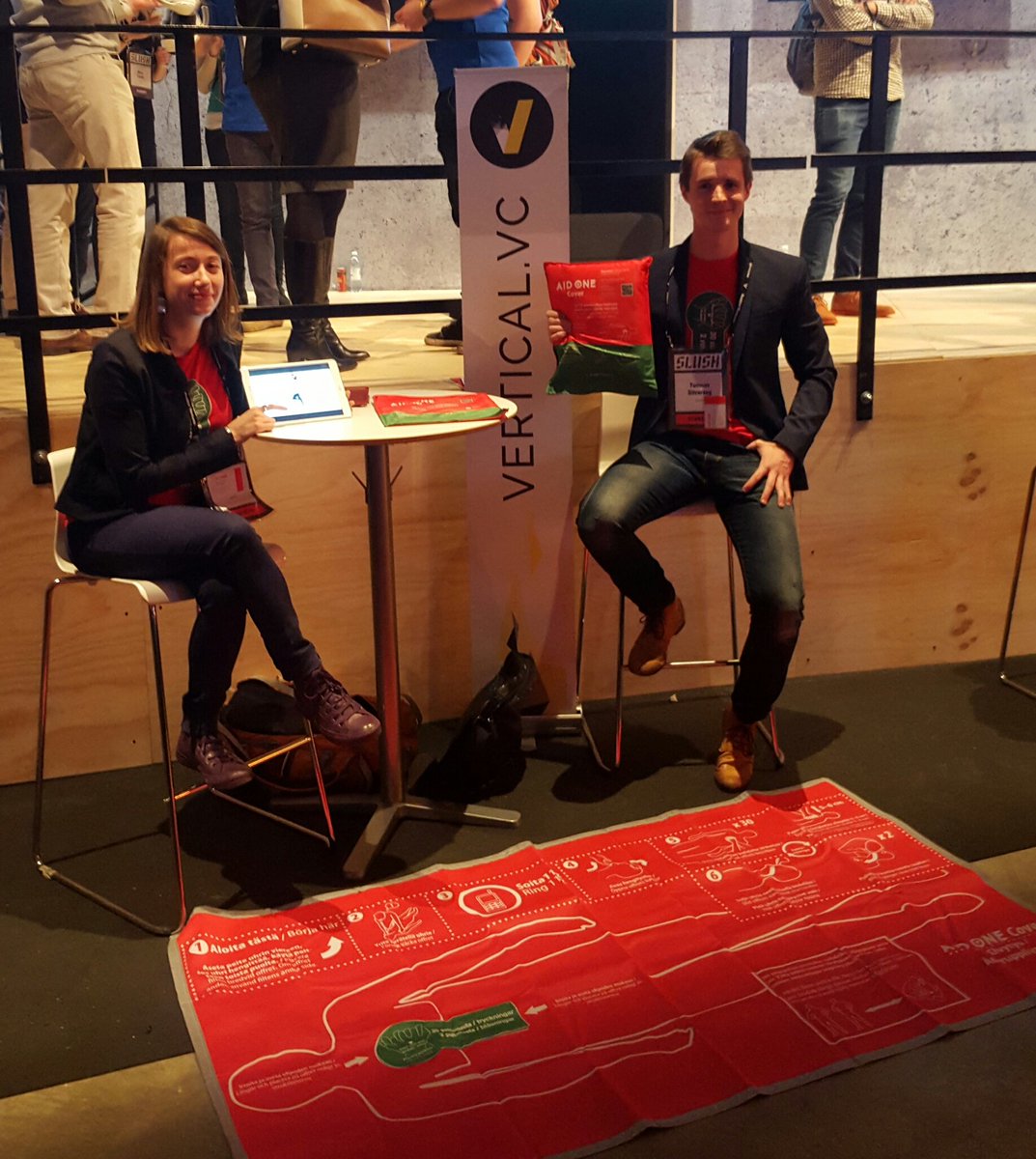 AidOneSolutions's tweet photo. At #Slush15 next to the @SamsungSuomi  stand near silver stage from 3 to 6 ! @VerticalVC  #startup https://t.co/muSfE0FLjn