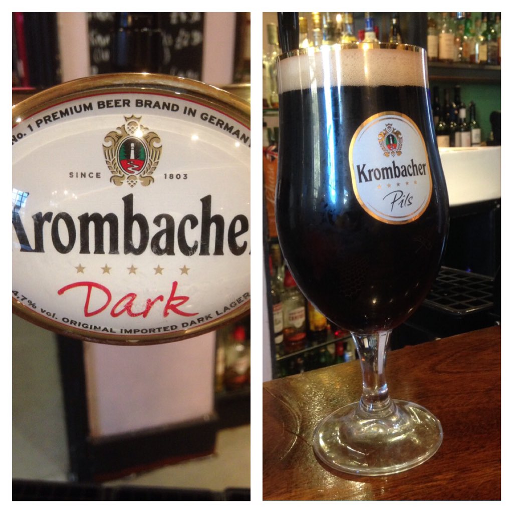 The krombacher dark is running out! Come &amp; enjoy its full bodied, lightly hopped taste while you can <a href="/beernbuildings/">beerandbuildings</a>