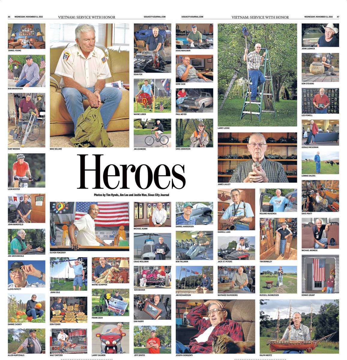 tfhphoto's tweet photo. Today's @scj celebrates 50 Siouxlanders who stepped up to serve our country in #Vietnam #VeteransDay #VietnamVet https://t.co/A5DumqjKWs
