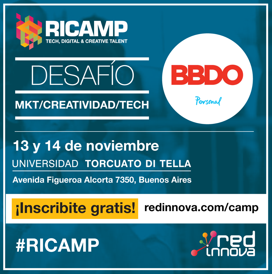 areatres's tweet photo. ¡Este viernes comienza un nuevo #RedInnovaCAMP, un evento para desafiar el talento! https://t.co/kvpJ6ySJLd. https://t.co/wSWaHmsG1i