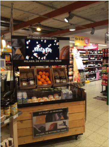Heeft u deze mooie koelmeubel met videoscherm van Milner al op de winkel vloer staan? Verras nu uw shopper! #milner
