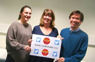 Very proud to launch #stopthepressureleeds student Twitter campaign, Learn more ow.ly/Uwcxu @STPressure