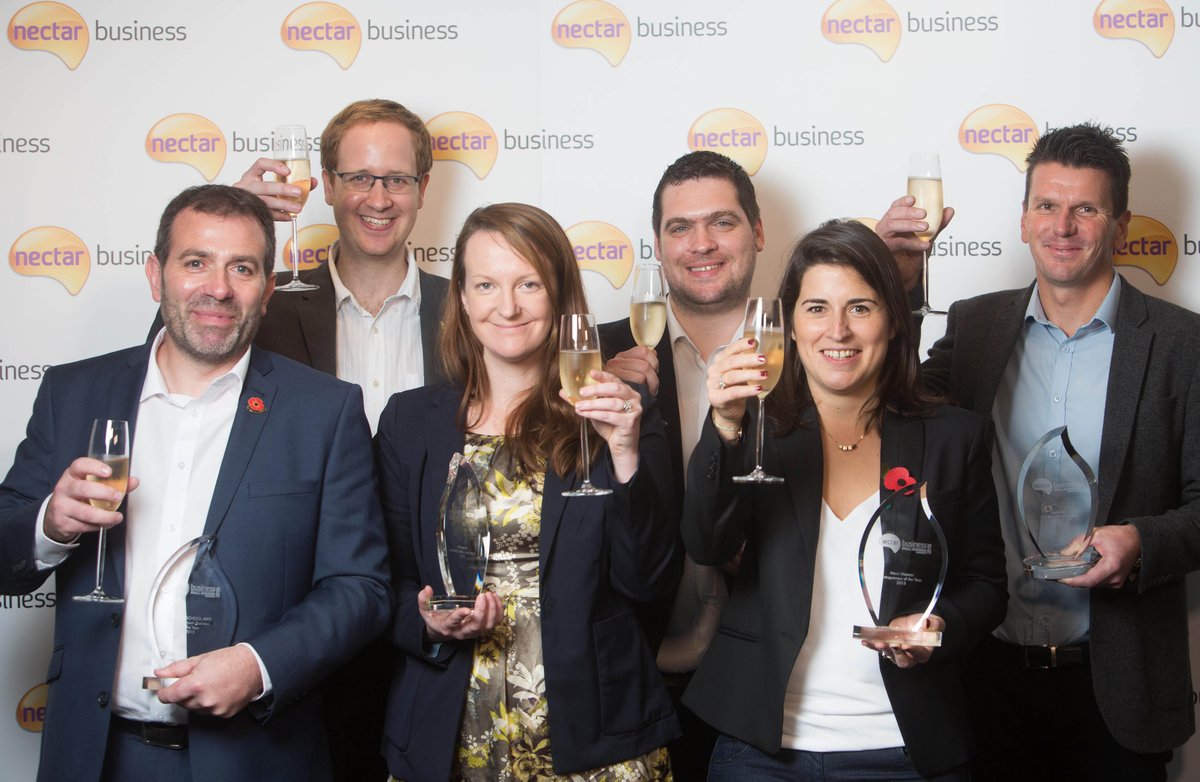 Steve Baker collecting our Nectar Small Business award at the round table event yesterday