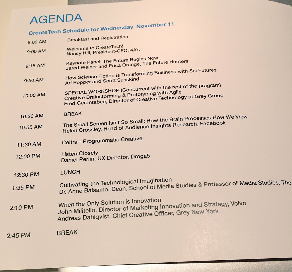 scifutures's tweet image. Getting excited for our session at #CreateTech @4As